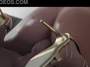 I love lara croft's blowjob and squirt in 3d hentai