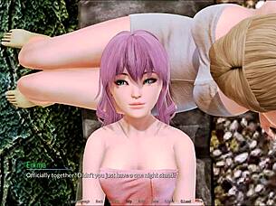 harem hotel 114 in anime game setting.