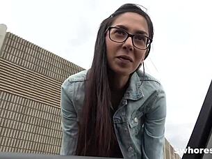 Cute petite girl trying to make a living