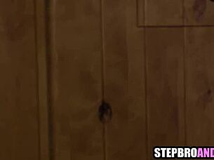 cheerleader stepsisters get banged in threesome