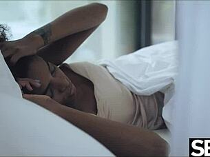 beautiful black brazilian babe craves caffeine but gets cock instead