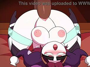 Unglaublich Pomni gibt Halloween-Dick-or-Treat in geilem Hentai-Cartoon mit Zaviel