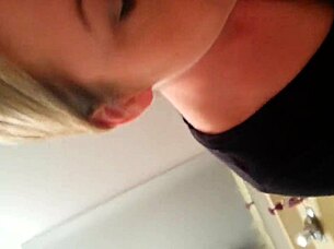 My wife deepthroats monster cock homemade