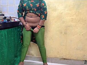 Aunt caught her sister watching porn in the kitchen