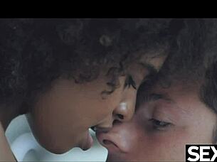 beautiful black brazilian babe craves caffeine but gets cock instead