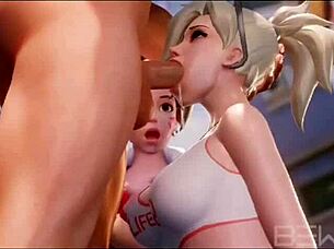 Overwatch Sfm Compilation Slays With Big Tits And Deepthroat Cum