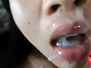 Asian student gets fucked and swallows massive load of cum 4k?
