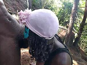 Fifty Shades Black: The Thrill Of A Jungle Walk Turning Into Passionate Threesome With Intense Penetration And Climactic Release.