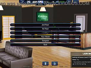 harem hotel 114 in anime game setting.