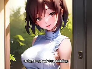 Sweet Neighbor Visits In Anime