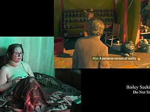 Naked Alan Wake 2 Game Playthrough Part 21 with Glasses