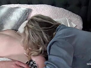 Hot Milf Heather C Payne Gives BJ Rubbing Wet Pussy