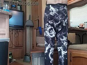 Friends Enjoying a Camping Trip Alone Together