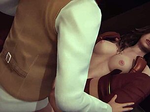 옌네퍼랑 위쳐 3D 포르노 게임 섹스 4K 60fps 120fps? 그녀 열심히 물어봄