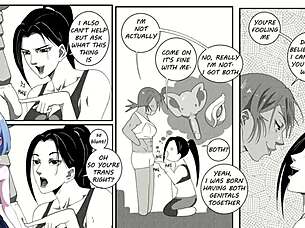 Girls Night Out Turns Wild With Futanari Action!