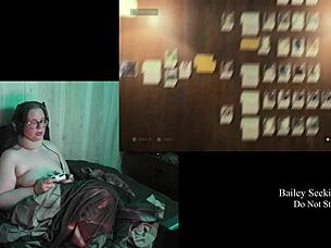 Naked Alan Wake 2 Game Playthrough Part 21 with Glasses