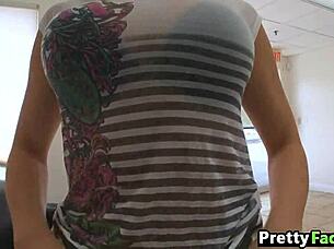 Watch this cute brunette get a facial from Brittany Sexton