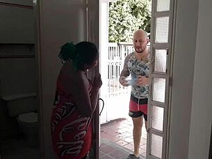 i go to my friend's wife for flour and give her a good fuck and cum on her face