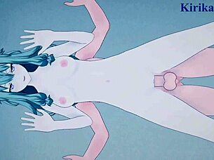 Kusanagi Nene and Akiyama Mizuki engage in intense sex in Project Sekai hentai