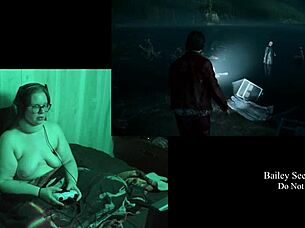 Naked Alan Wake 2 Game Playthrough Part 21 with Glasses