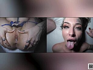 i bent her over for rough fucking, then missionary with blowjob leading to creampie in cowgirl position