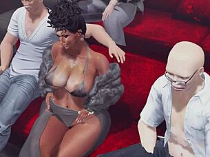 What is the married woman doing at the cinema?