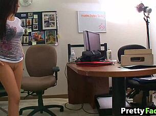 Watch this cute brunette get a facial from Brittany Sexton