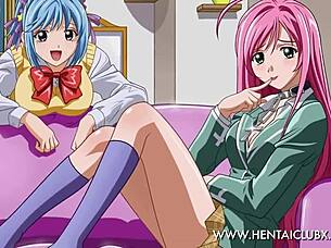 Sexy anime girls explore hentai ecchi fun 😏