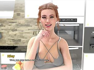 College Kings: Karthik Feels Riley's Blowjob In Dream