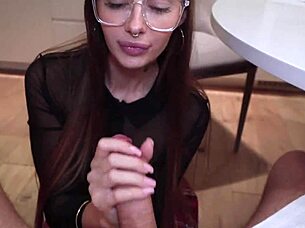 nerdy teen stepsis gets facial instead of homework help