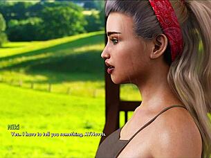 3D visual novel with fat girls and commented gameplay