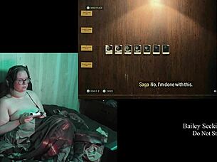 Naked Alan Wake 2 Game Playthrough Part 21 with Glasses