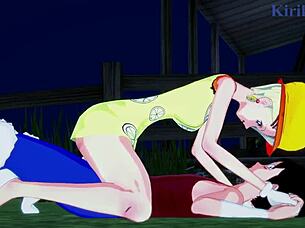 Ulti And Ms Valentine Fuck Monkey D Luffy Hard!