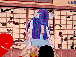 Ulti And Ms Valentine Fuck Monkey D Luffy Hard!