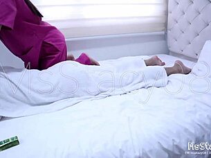 Pinay Masseuse Offers Oiled Blowjob and Cowgirl Ride