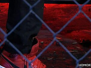 can this strong gay couple handle fucking on the red car roof?