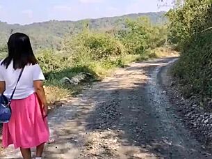 Pinay teen enjoys kissing ass of middle aged men including her father in law and uncle