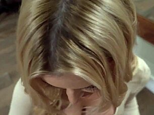 Blonde Milfs Bent Over for Hardcore Blowjobs and Deepthroat Pussy Fucking