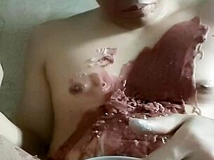 waxing that cock for foreplay