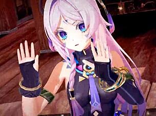 Genshin CHARACTERS in HENTAI MMD fun.