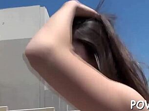 Young teen 18+ gets rough fucking with blowjob and cunt in pov.