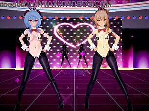 Genshin CHARACTERS in HENTAI MMD fun.