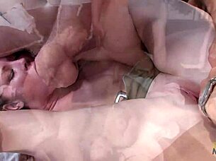 beautiful young 18+ brunette with natural boobs loves dp on the couch