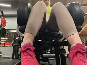 Who wants to see crazy gym fucking in public?