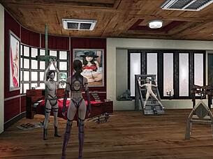 BDSM Mistress in Latex Dominates 3D Cartoon Fetish