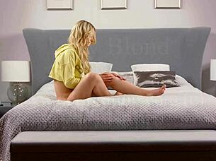 an incredibly exciting video where a virgin examines her hymen