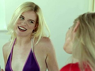 Blonde Milfs Bent Over for Hardcore Blowjobs and Deepthroat Pussy Fucking