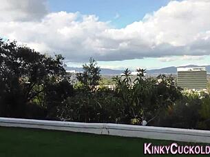 Cuckolding Babe Endures Intense Interracial Threesome Facial