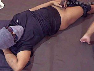 Rina Arem intensely masturbates in Stacy Shepard's car backseat while waiting for her to return