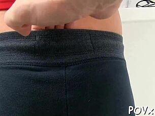 teen feels intense orgasm from rough pov fucking and sloppy blowjob sucking wet pussy